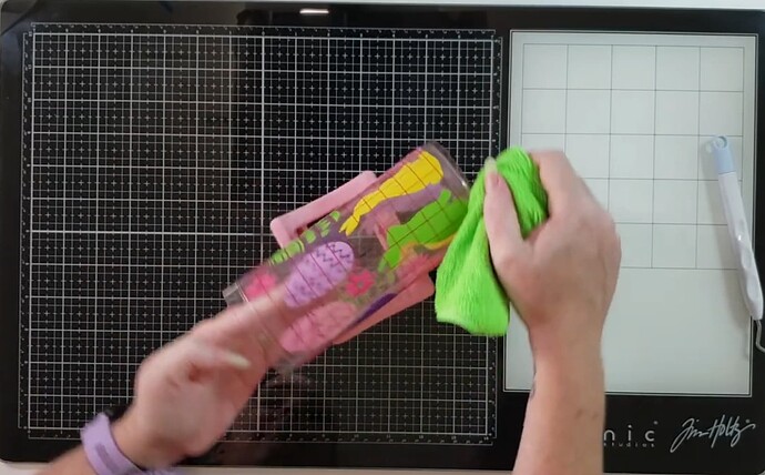 applying vinyl to blank 2