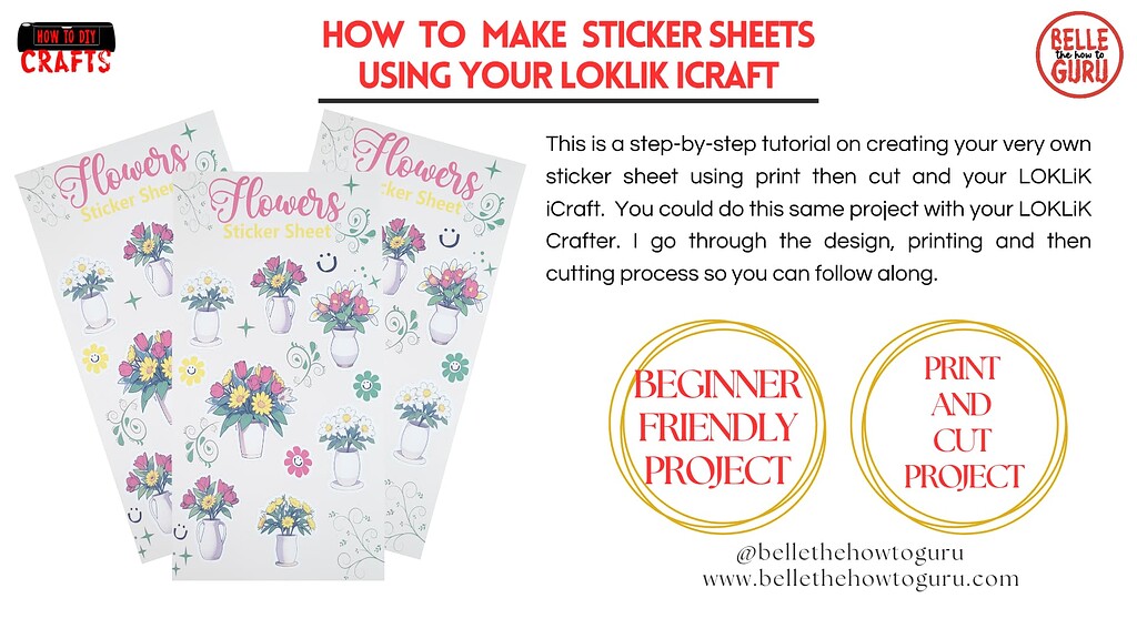How to make Sticker Sheets using your LOKLiK iCraft - Tutorial ...