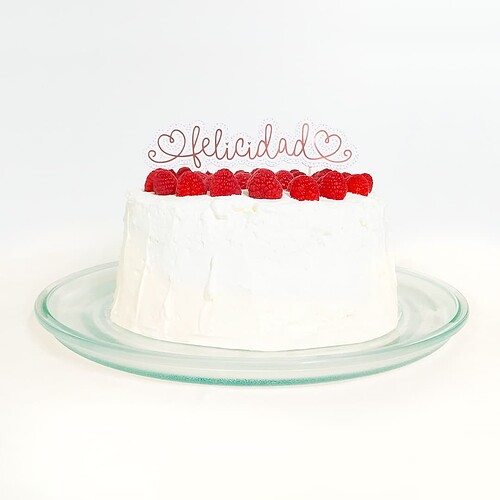 Cake and cake topper - felicidad