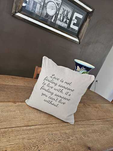 finished pillow
