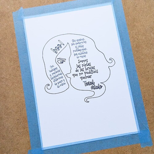 With soft delicate tape