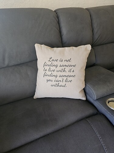 pillow on lounge