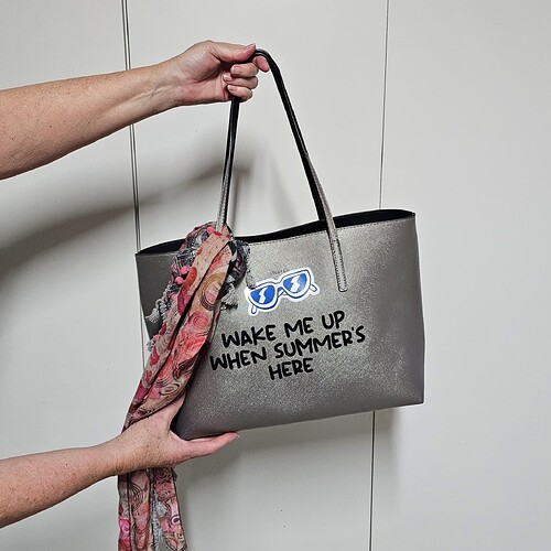 finished custom tot bag