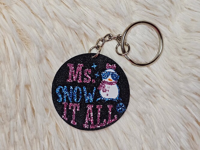 Ms Snow It All Keychain