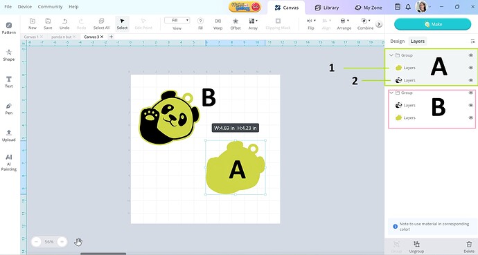 Panda engrave n cutting all in 1 task