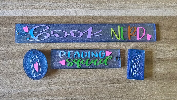 Resin Bookmarks and Pendants