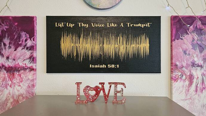 Lift up thy voice like a trumpet painting