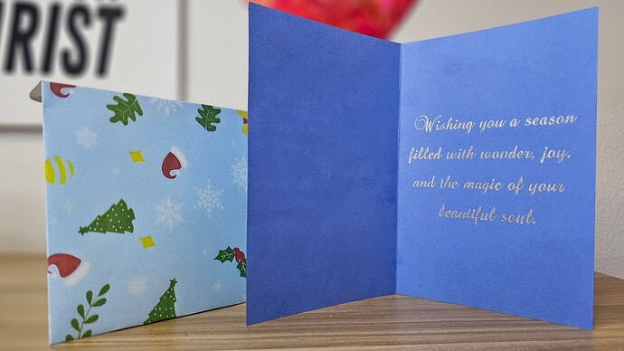 Our Souls Are Like Snowflakes Card(3)