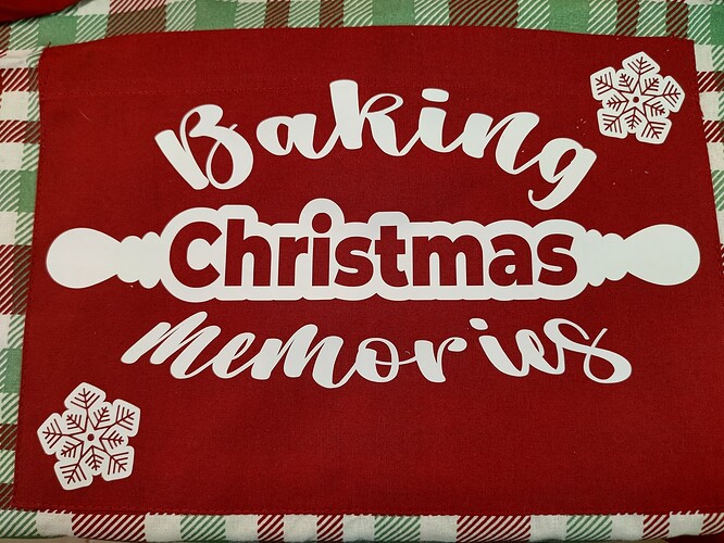 Close up christmas apron