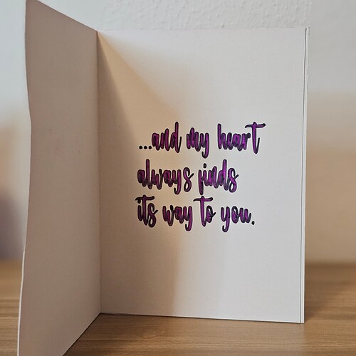 Love is in The Air Glitter Card Greeting