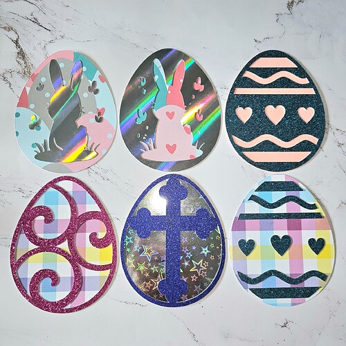 Layered Easter Egg Bookmarks