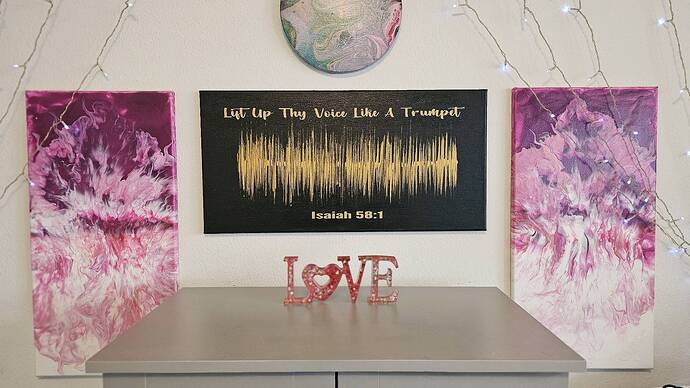 Lift up thy voice like a trumpet painting