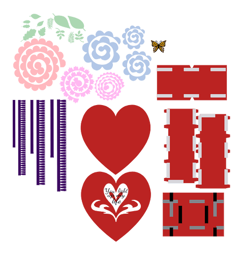 Illuminated Love Lantern Elements