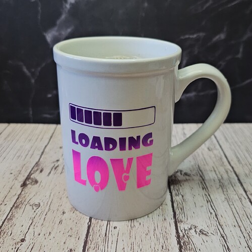 Hot Color Changing Mug Loading Love Purple-Pink