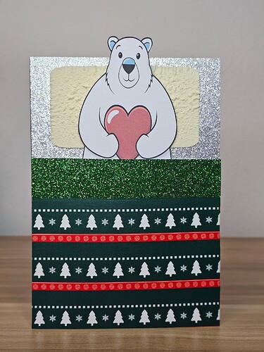 Cozy Bear in a Bed Card