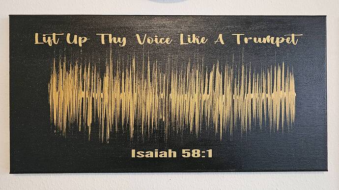 Lift up thy voice like a trumpet painting