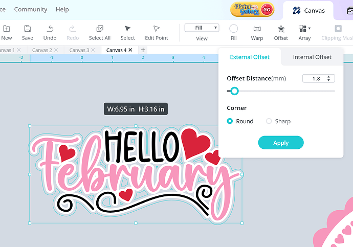 Hello February Cake Topper (16)