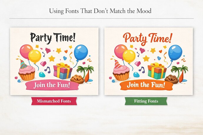 Using Fonts That Don’t Match the Mood
