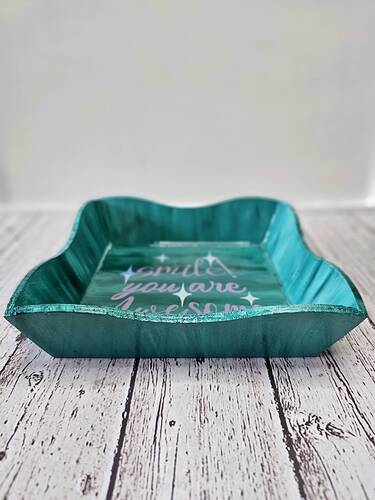 Smile! You Are Awesome Decorative Tray