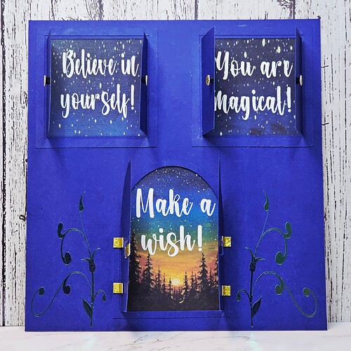Make A Wish Interactive Window Card