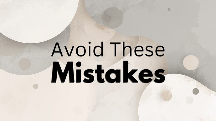 Avoid These Mistakes Design Series