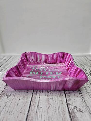 Less Bitter, More Glitter Decorative Tray